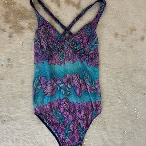 Vintage 80s tanning one piece